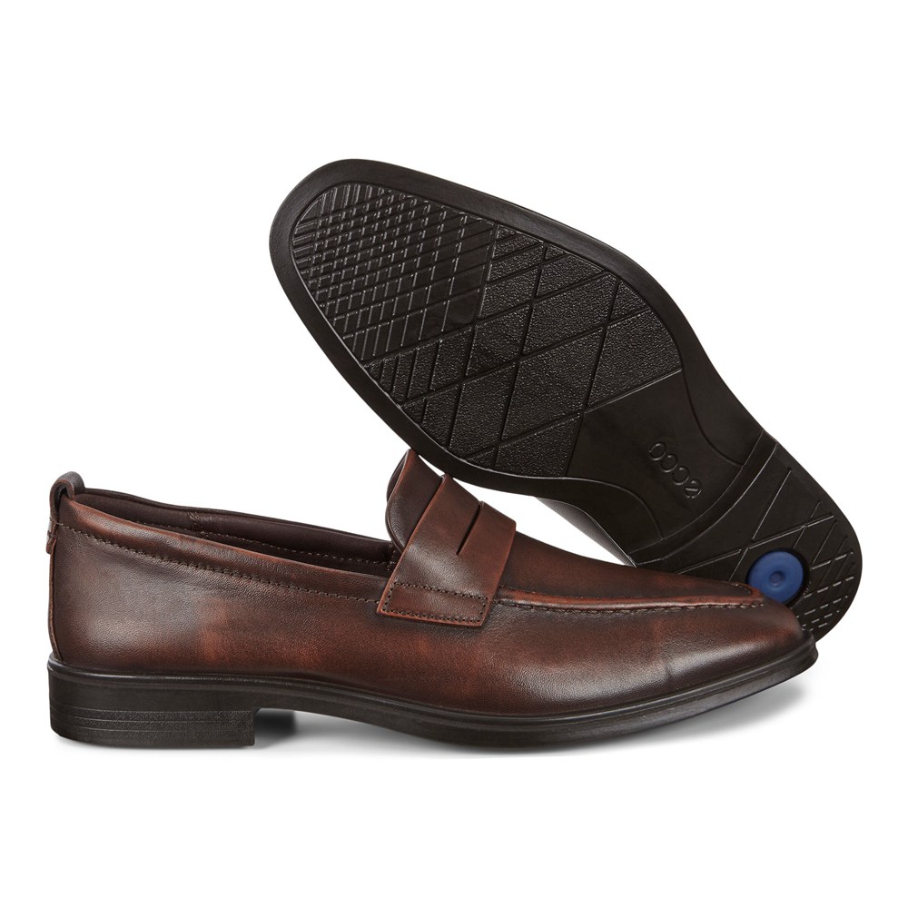 Loafers Hombre - ECCO Melbourne Penny - Marrom - XUC715643